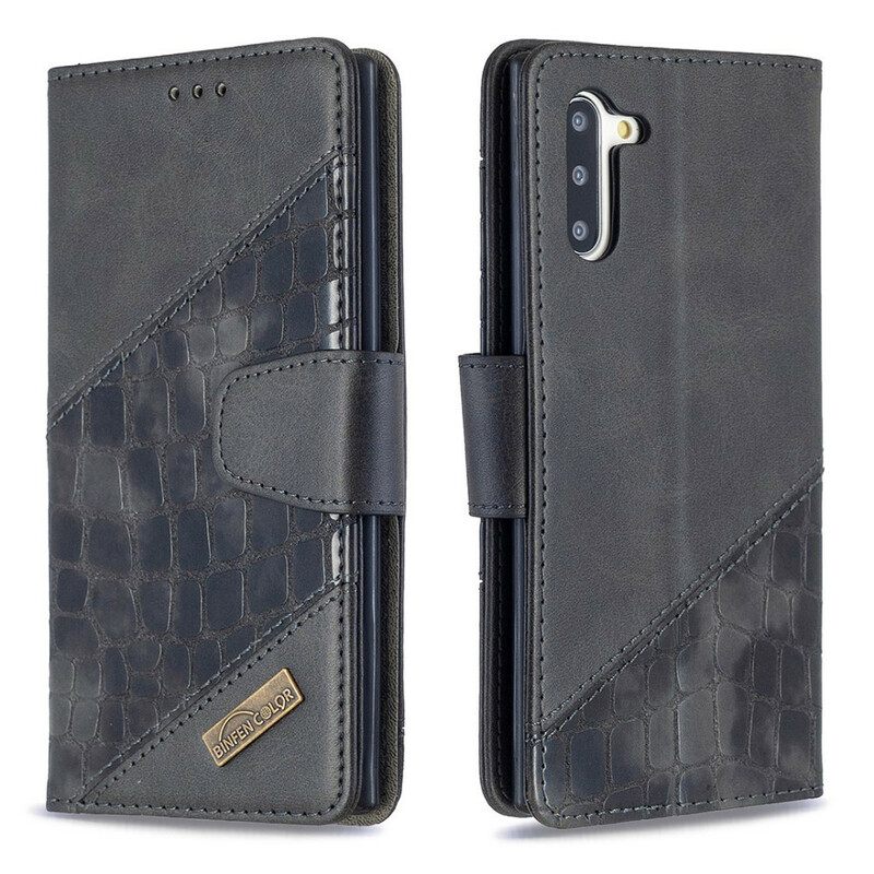 Kotelot Samsung Galaxy Note 10 Classic Crocodile Skin Effect