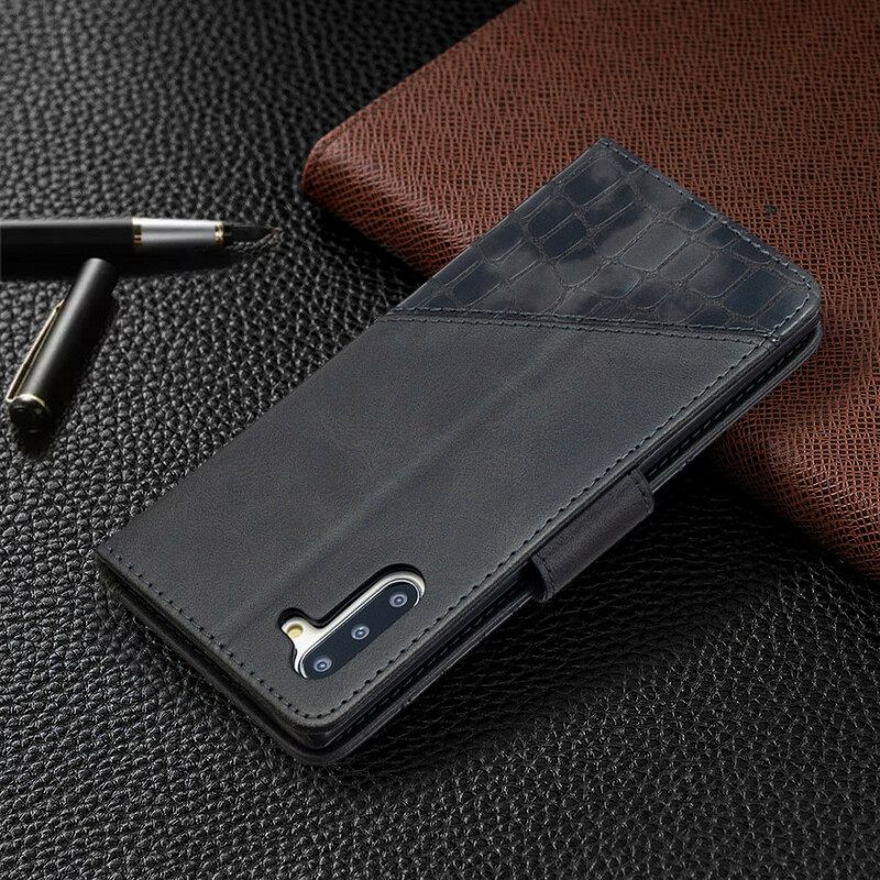 Kotelot Samsung Galaxy Note 10 Classic Crocodile Skin Effect