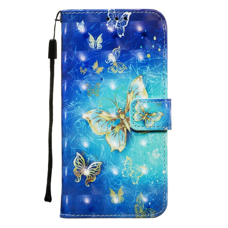 Kotelot Samsung Galaxy Note 10 Golden Butterflies