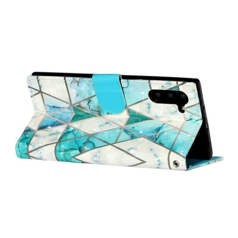 Kotelot Samsung Galaxy Note 10 Suojaketju Kuori Marble Light Strip Kohdevalot