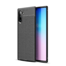 Kuori Samsung Galaxy Note 10 Double Line Litchi Leather Effect