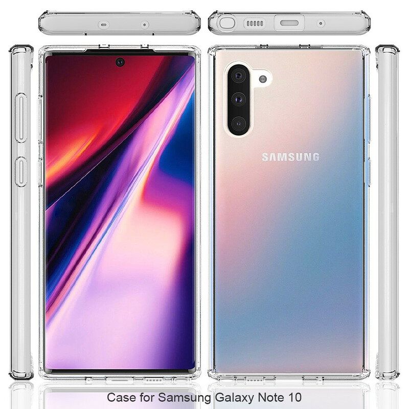 Kuori Samsung Galaxy Note 10 Läpinäkyvä Ja Akryyli