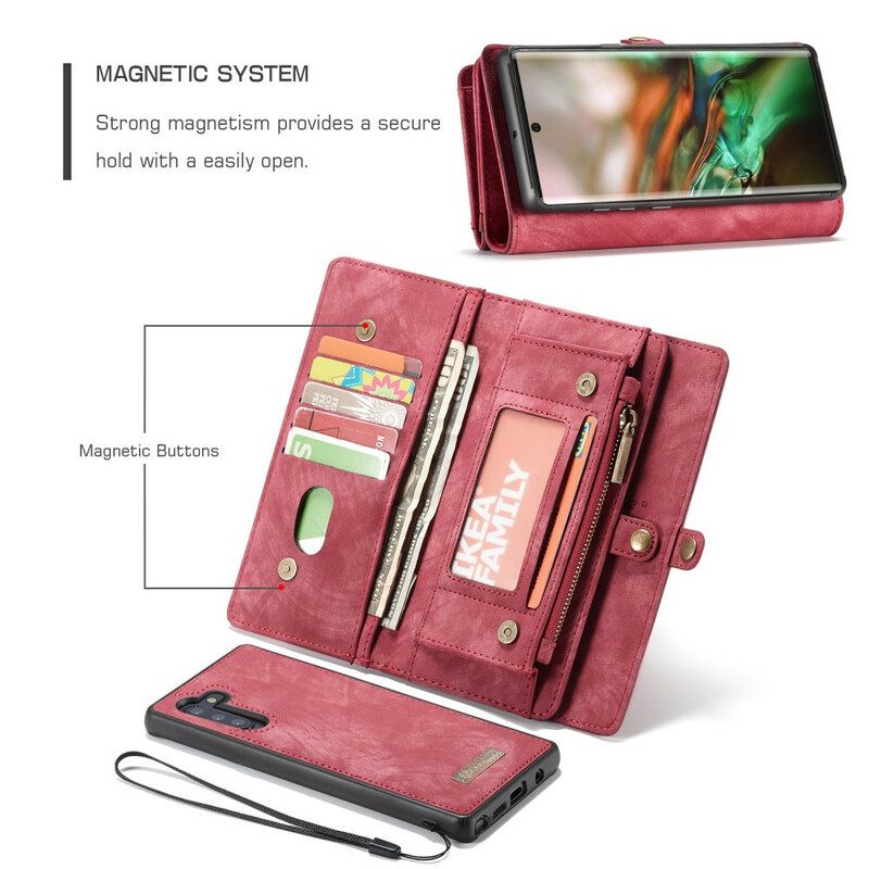 Kuori Samsung Galaxy Note 10 Lompakkokotelo Kotelot Flip Caseme Lompakko