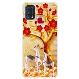 Case Samsung Galaxy M31 Kultainen Puu