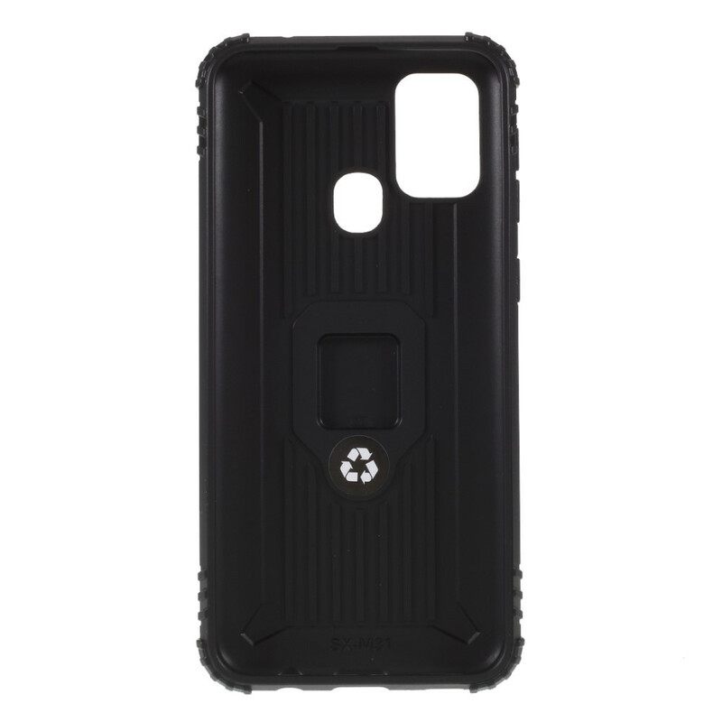 Case Samsung Galaxy M31 Rengas Ja Hiilikuitu