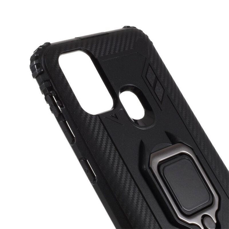 Case Samsung Galaxy M31 Rengas Ja Hiilikuitu