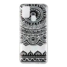 Case Samsung Galaxy M31 Transparent Flowers Mandala