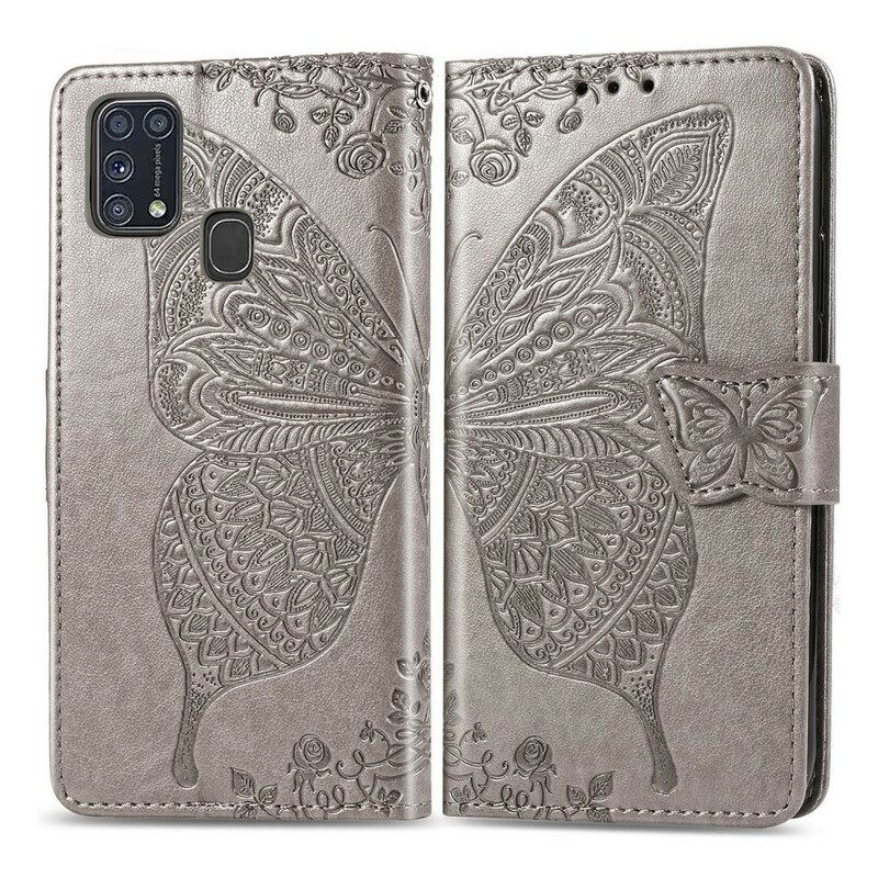 Kotelot Samsung Galaxy M31 Half Butterflies