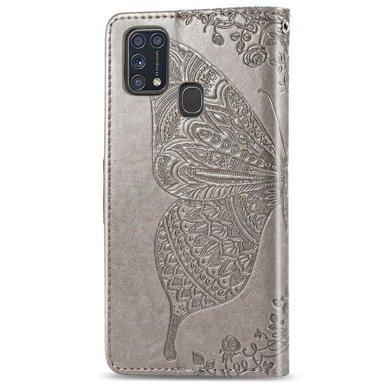 Kotelot Samsung Galaxy M31 Half Butterflies