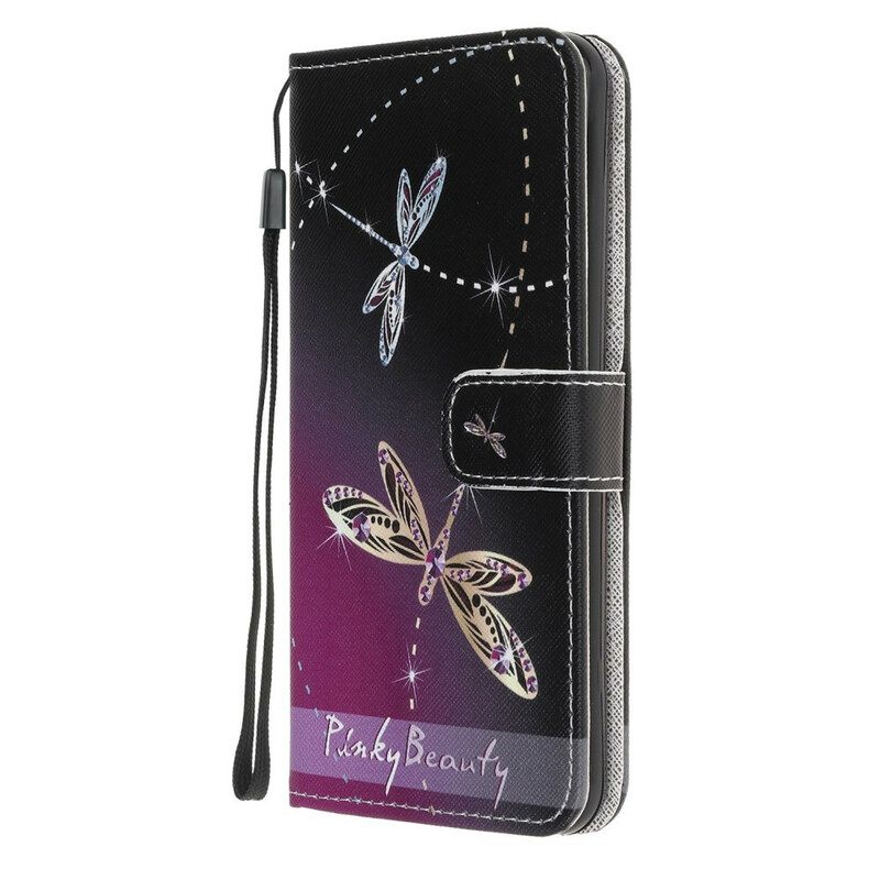 Kotelot Samsung Galaxy M31 Suojaketju Kuori Strappy Dragonflies