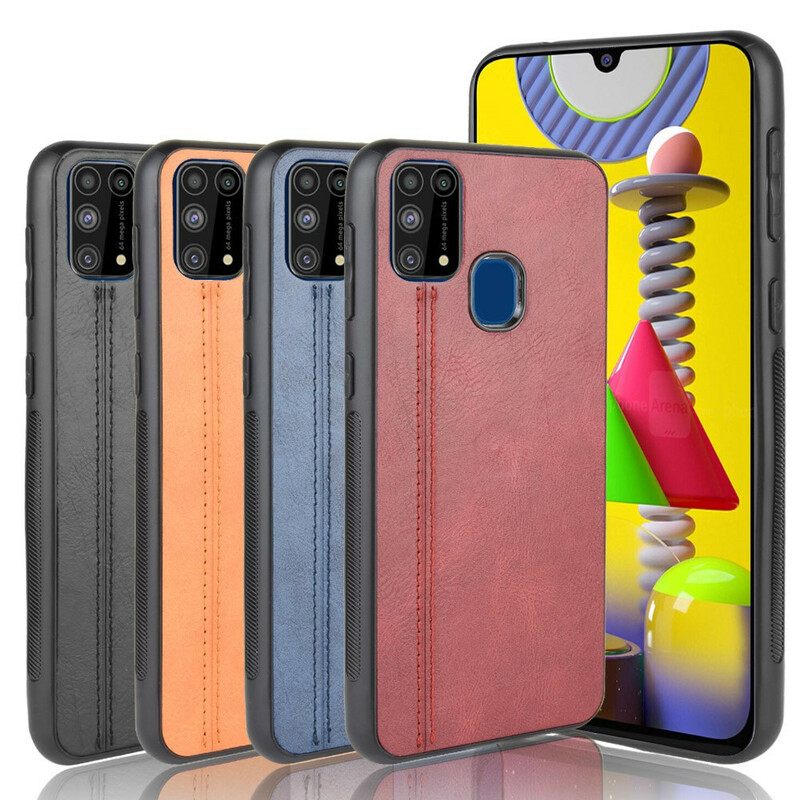 Kuori Samsung Galaxy M31 Couture Nahkaefekti