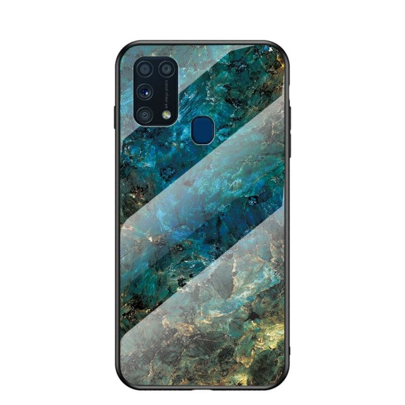 Kuori Samsung Galaxy M31 Premium Color Tempered Glass