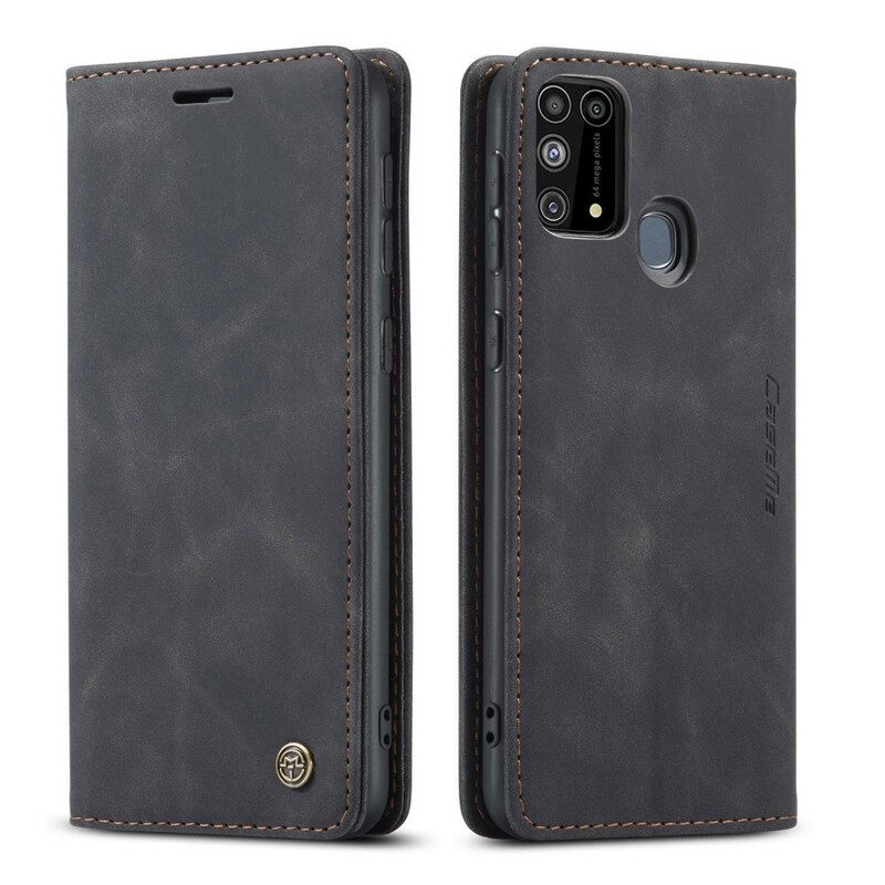 Puhelinkuoret Samsung Galaxy M31 Kotelot Flip Caseme Keinonahka