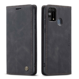 Puhelinkuoret Samsung Galaxy M31 Kotelot Flip Caseme Keinonahka