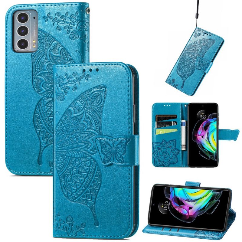 Flip Case Motorola Edge 20 Half Butterflies