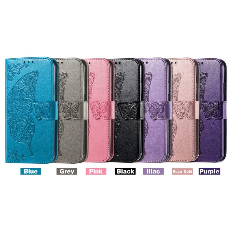 Flip Case Motorola Edge 20 Half Butterflies