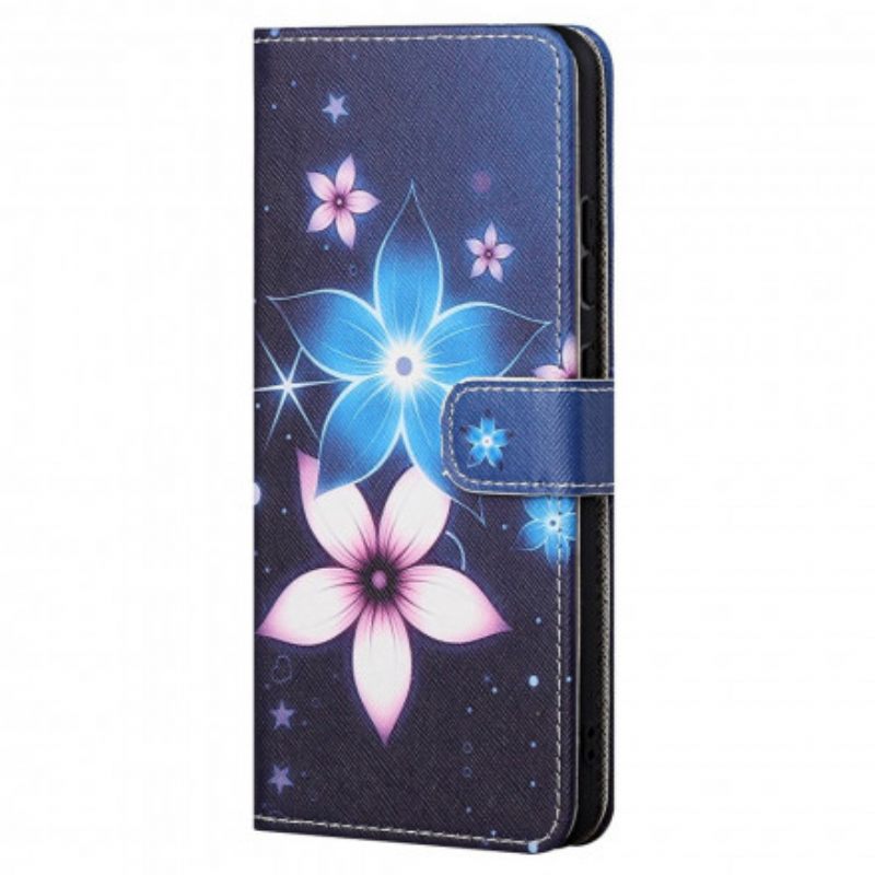 Kotelot Motorola Edge 20 Suojaketju Kuori Lunar Strap Flowers