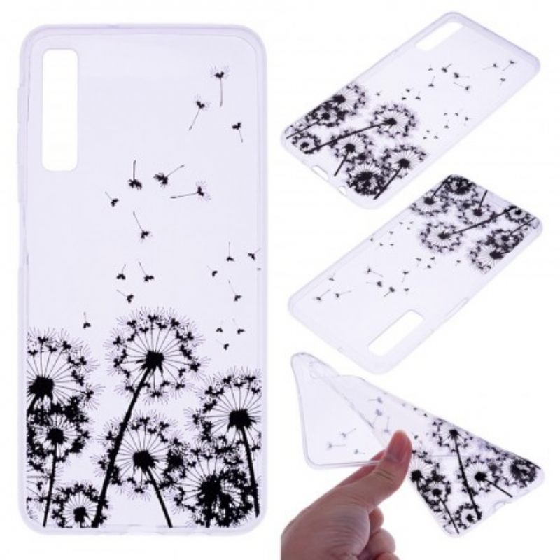 Case Samsung Galaxy A7 Black Dandelions