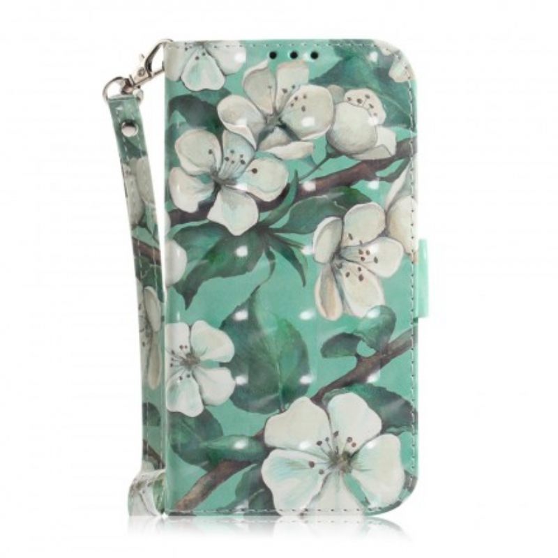 Kotelot Samsung Galaxy A7 Suojaketju Kuori Strap Flower Branch