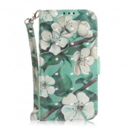 Kotelot Samsung Galaxy A7 Suojaketju Kuori Strap Flower Branch