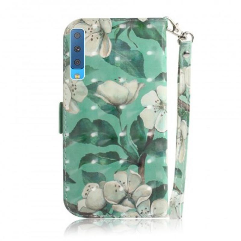 Kotelot Samsung Galaxy A7 Suojaketju Kuori Strap Flower Branch