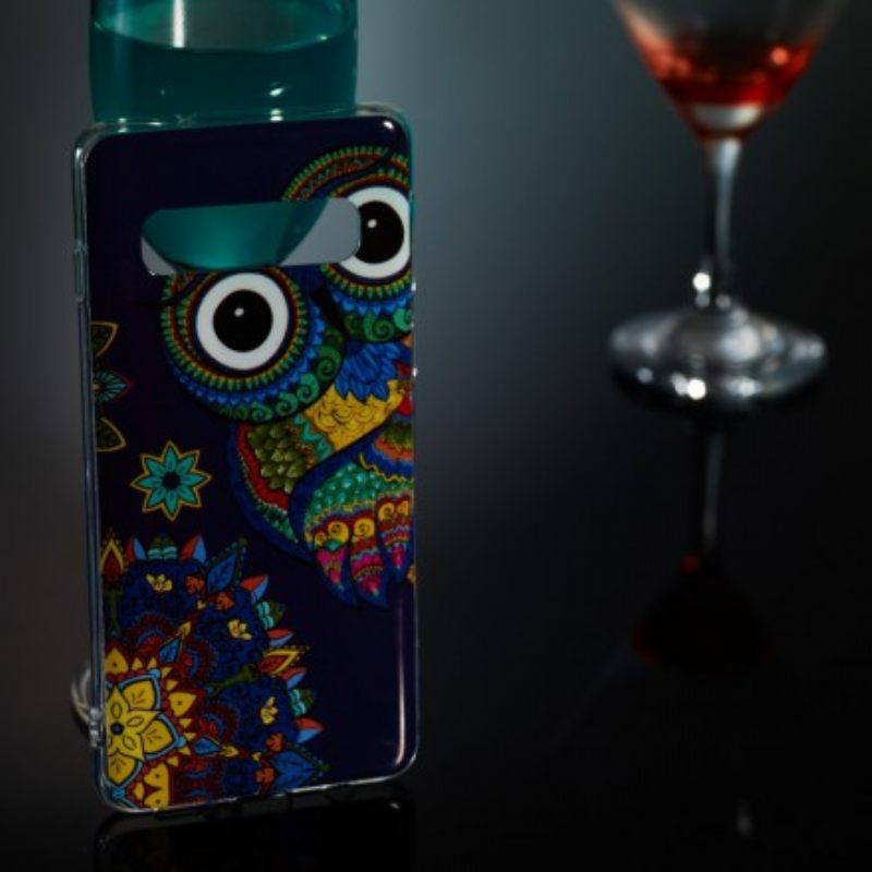 Case Samsung Galaxy S10 Fluoresoiva Mandalapöllö