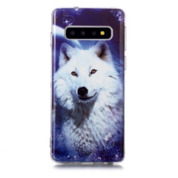 Case Samsung Galaxy S10 Fluoresoiva White Wolf