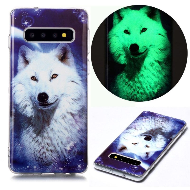 Case Samsung Galaxy S10 Fluoresoiva White Wolf