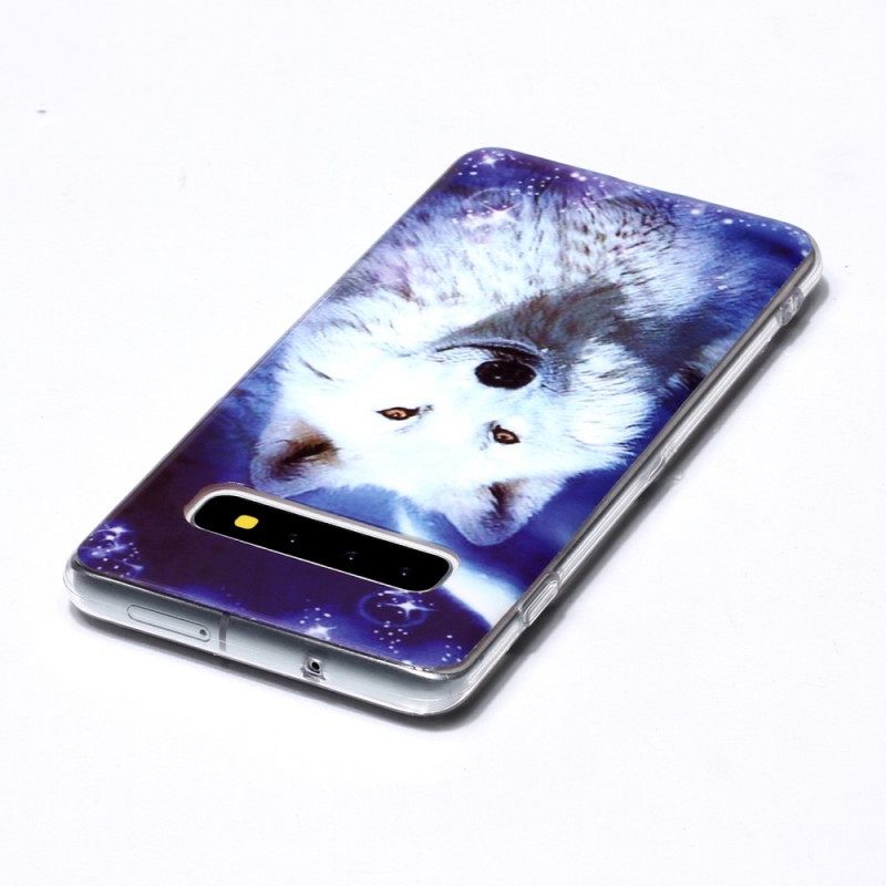 Case Samsung Galaxy S10 Fluoresoiva White Wolf