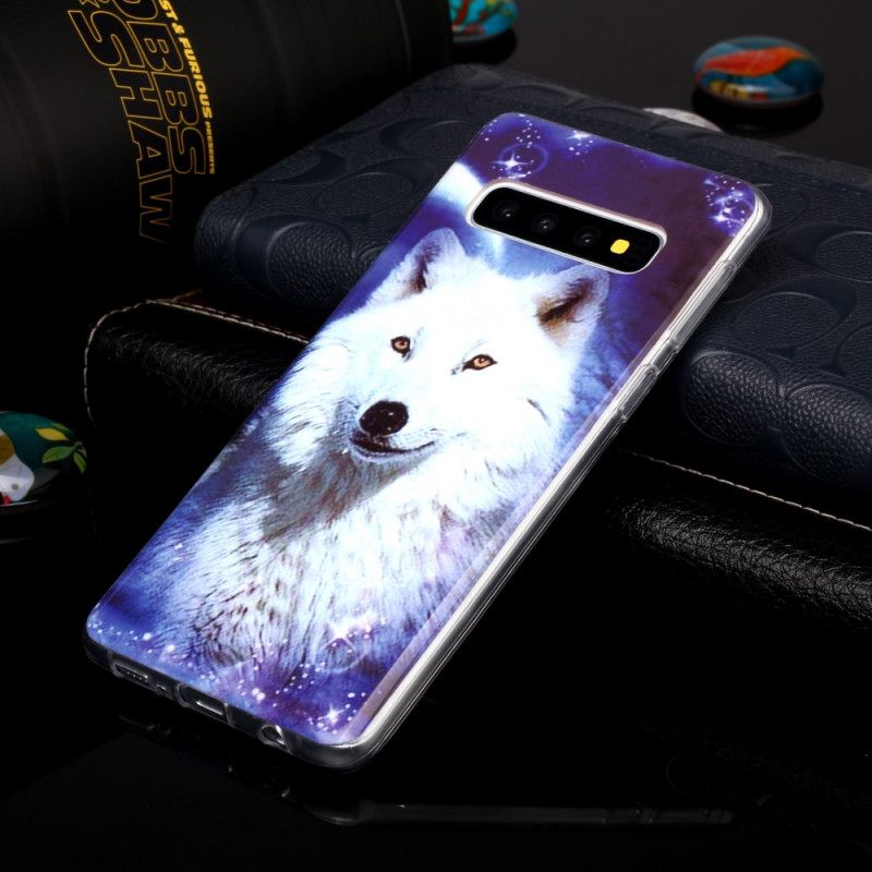 Case Samsung Galaxy S10 Fluoresoiva White Wolf