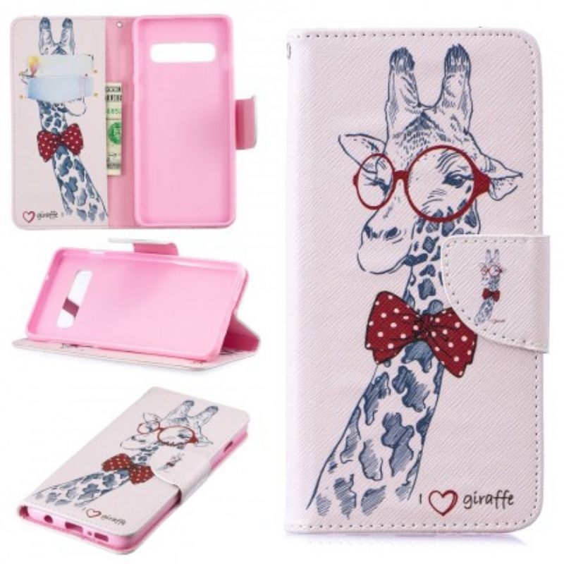 Kotelot Samsung Galaxy S10 Brainy Giraffe