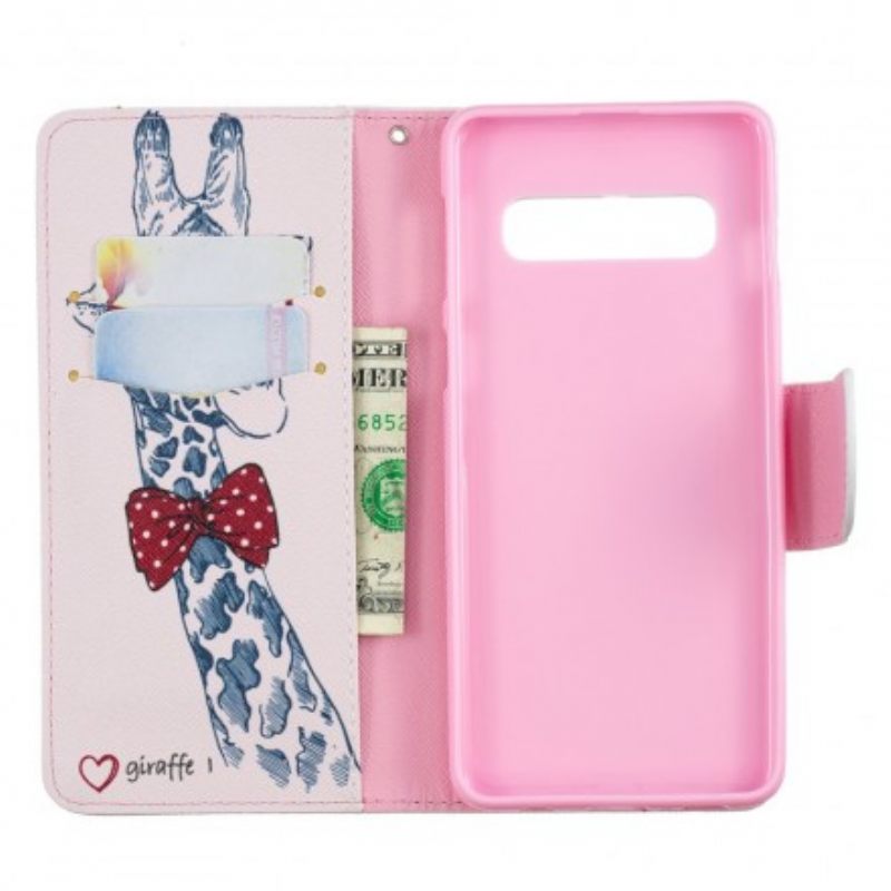 Kotelot Samsung Galaxy S10 Brainy Giraffe