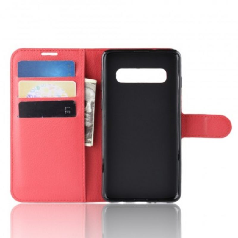 Kotelot Samsung Galaxy S10 Faux Leather Retro