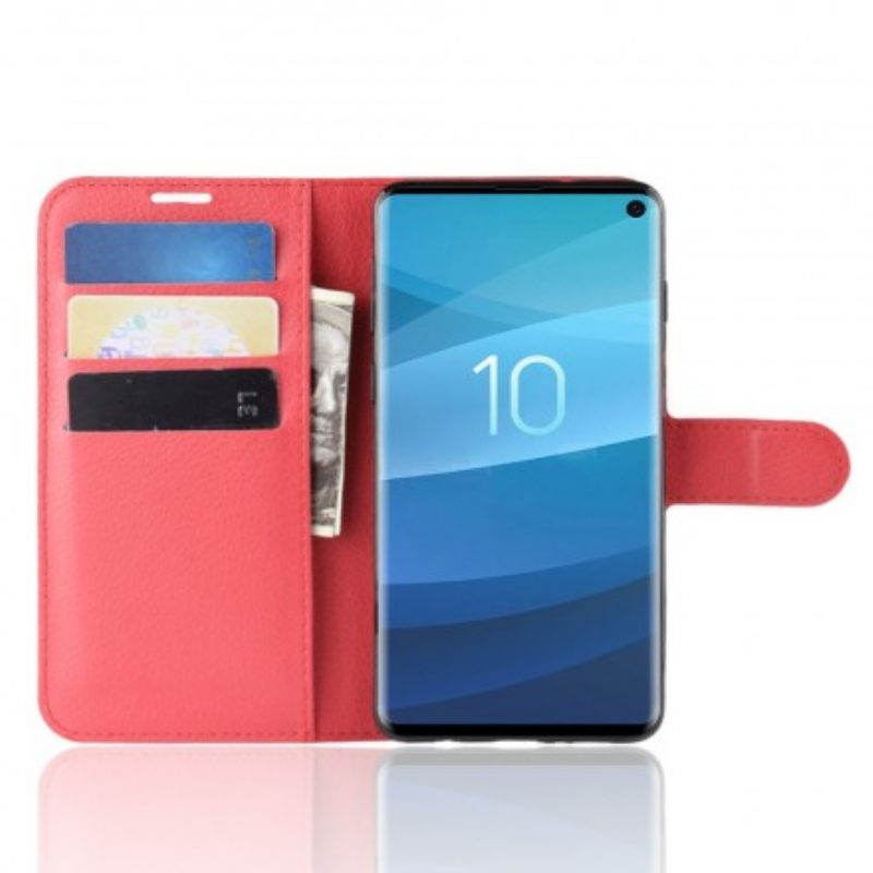 Kotelot Samsung Galaxy S10 Faux Leather Retro