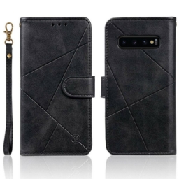 Kotelot Samsung Galaxy S10 Faux Leather Timantit