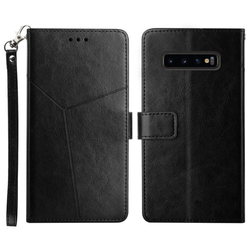 Kotelot Samsung Galaxy S10 Style Leather Geo Y Design