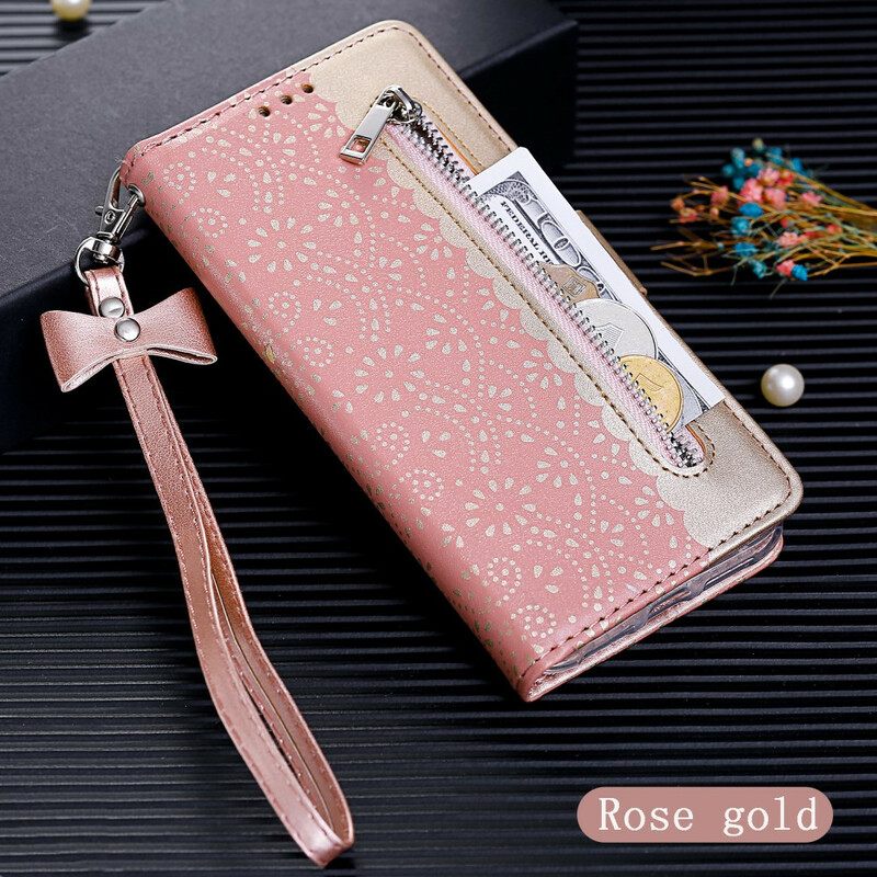 Kotelot Samsung Galaxy S10 Suojaketju Kuori Lace Strap Kolikkokukkaro