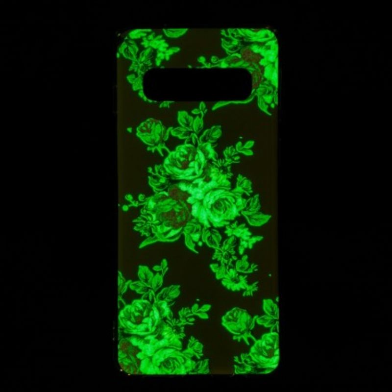 Kuori Samsung Galaxy S10 Fluorescent Liberty Flowers