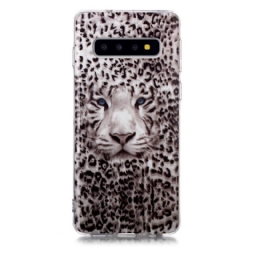 Kuori Samsung Galaxy S10 Fluoresoiva Leopard