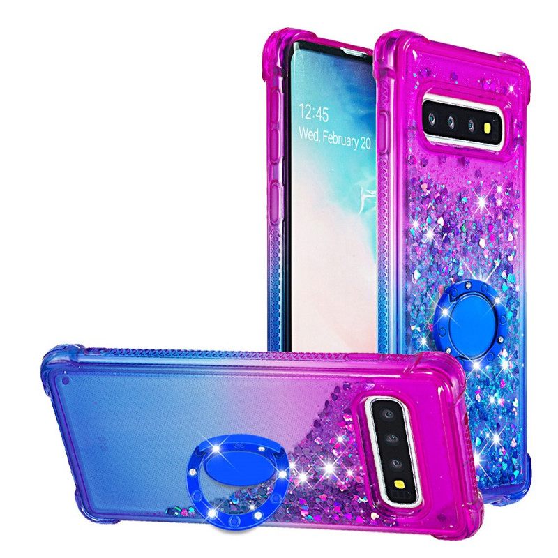 Kuori Samsung Galaxy S10 Glitter Ring Tuki