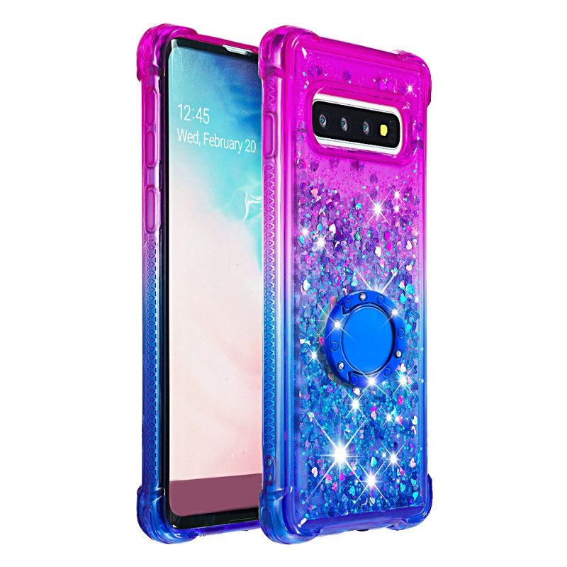 Kuori Samsung Galaxy S10 Glitter Ring Tuki