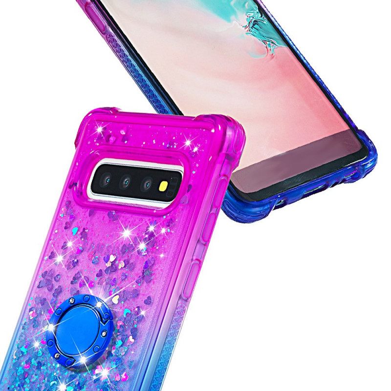 Kuori Samsung Galaxy S10 Glitter Ring Tuki