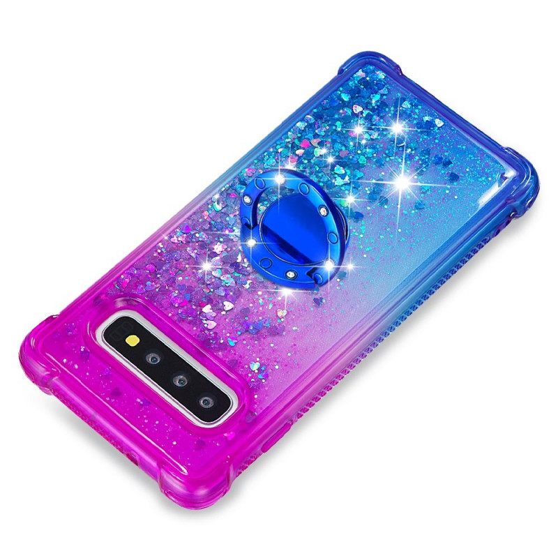 Kuori Samsung Galaxy S10 Glitter Ring Tuki