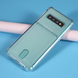 Kuori Samsung Galaxy S10 Läpinäkyvä Korttikotelo