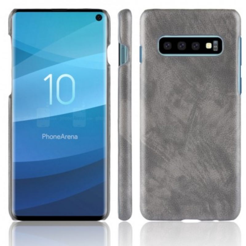 Kuori Samsung Galaxy S10 Litchin Nahkaefekti