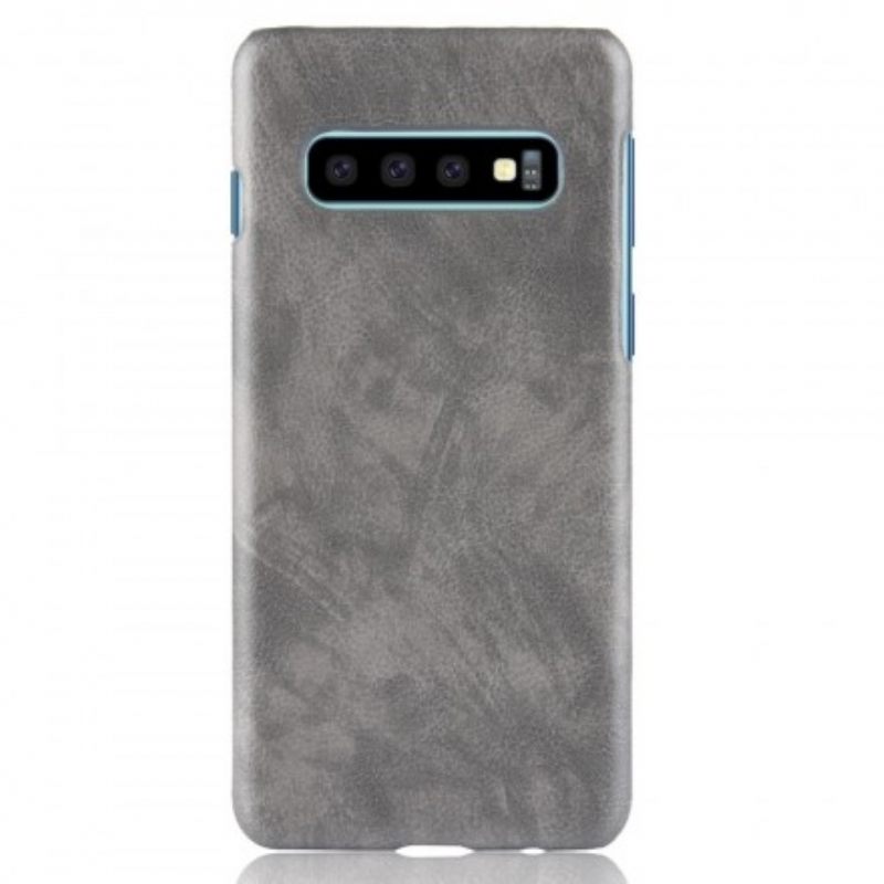 Kuori Samsung Galaxy S10 Litchin Nahkaefekti