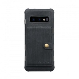 Kuori Samsung Galaxy S10 Premium Fabric Korttikotelo