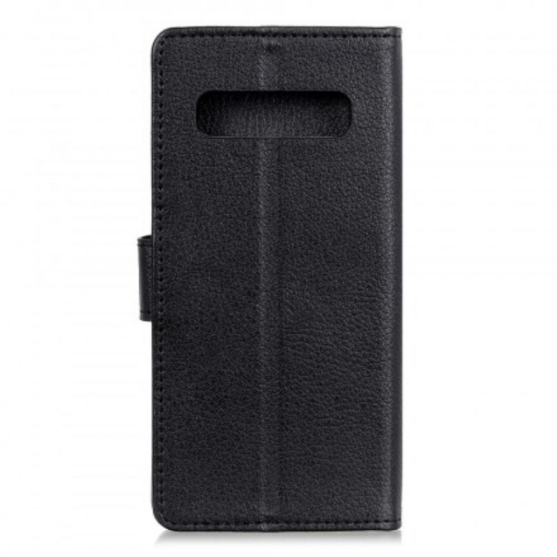 Nahkakotelo Samsung Galaxy S10 Faux Leather Retro