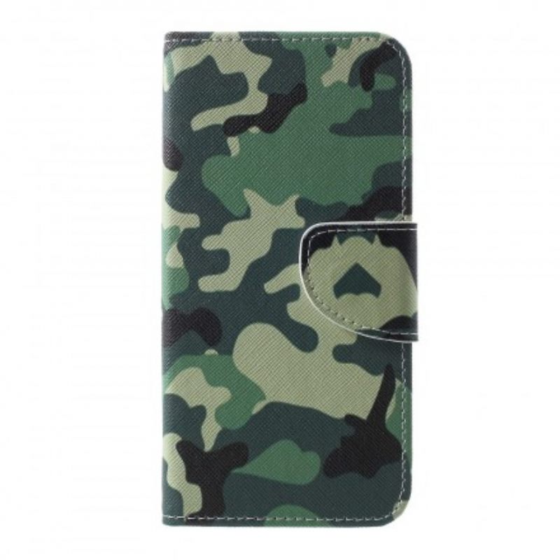 Nahkakotelo Samsung Galaxy S10 Military Camouflage