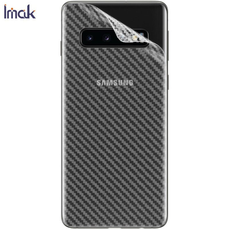 Selkäsuojakalvo Samsung Galaxy S10 Carbon Style Imak Puhelimelle